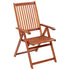 Folding Garden Chairs 4 pcs Solid Acacia Wood