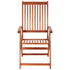 Folding Garden Chairs 4 pcs Solid Acacia Wood