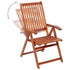 Folding Garden Chairs 4 pcs Solid Acacia Wood