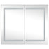 LED Bathroom Mirror Cabinet 80x12.2x68 cm