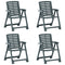 Garden Chairs 4 pcs Plastic Green