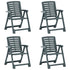 Garden Chairs 4 pcs Plastic Green