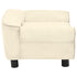 Dog Sofa Cream 72x45x30 cm Plush