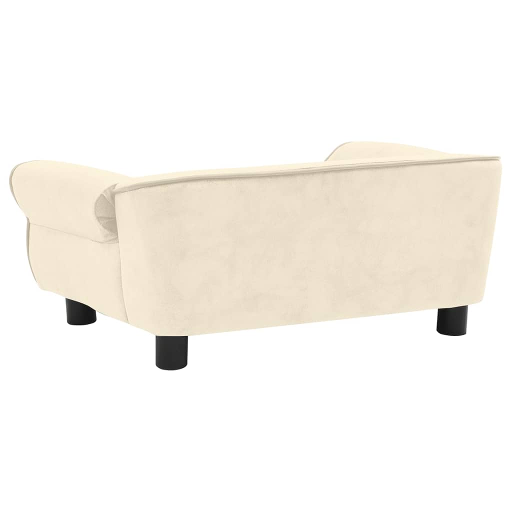 Dog Sofa Cream 72x45x30 cm Plush