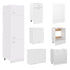 7 Piece Kitchen Cabinet Set White Engineered Wood