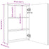 LED Bathroom Mirror Cabinet Shining White 50x13x70 cm