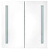 LED Bathroom Mirror Cabinet Shining White 62x14x60 cm