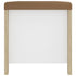 Storage Box with Cushion White and Sonoma Oak 105x40x45 cm Engineered Wood
