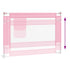 Toddler Safety Bed Rail Pink 90x25 cm Fabric