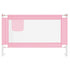 Toddler Safety Bed Rail Pink 120x25 cm Fabric