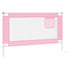 Toddler Safety Bed Rail Pink 120x25 cm Fabric