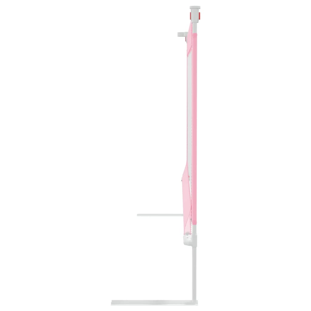 Toddler Safety Bed Rail Pink 120x25 cm Fabric