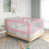 Toddler Safety Bed Rail Pink 120x25 cm Fabric