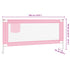 Toddler Safety Bed Rail Pink 190x25 cm Fabric