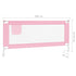 Toddler Safety Bed Rail Pink 200x25 cm Fabric