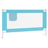 Toddler Safety Bed Rail Blue 140x25 cm Fabric