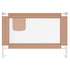 Toddler Safety Bed Rail Taupe 100x25 cm Fabric