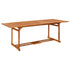 Garden Dining Table 220x90x75 cm Solid Wood Acacia