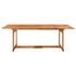 Garden Dining Table 220x90x75 cm Solid Wood Acacia