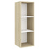 Wall-mounted TV Cabinet Sonoma Oak and White 37x37x107 cm Engineered Wood