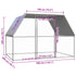 Outdoor Chicken Cage 3x2x2 m Galvanised Steel