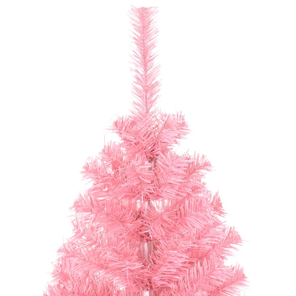 Artificial Christmas Tree with Stand Pink 120 cm PVC