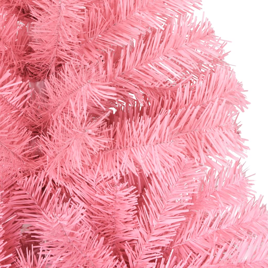 Artificial Christmas Tree with Stand Pink 120 cm PVC