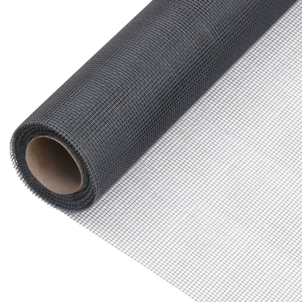 Mesh Screen Fiberglass 100x500 cm Grey