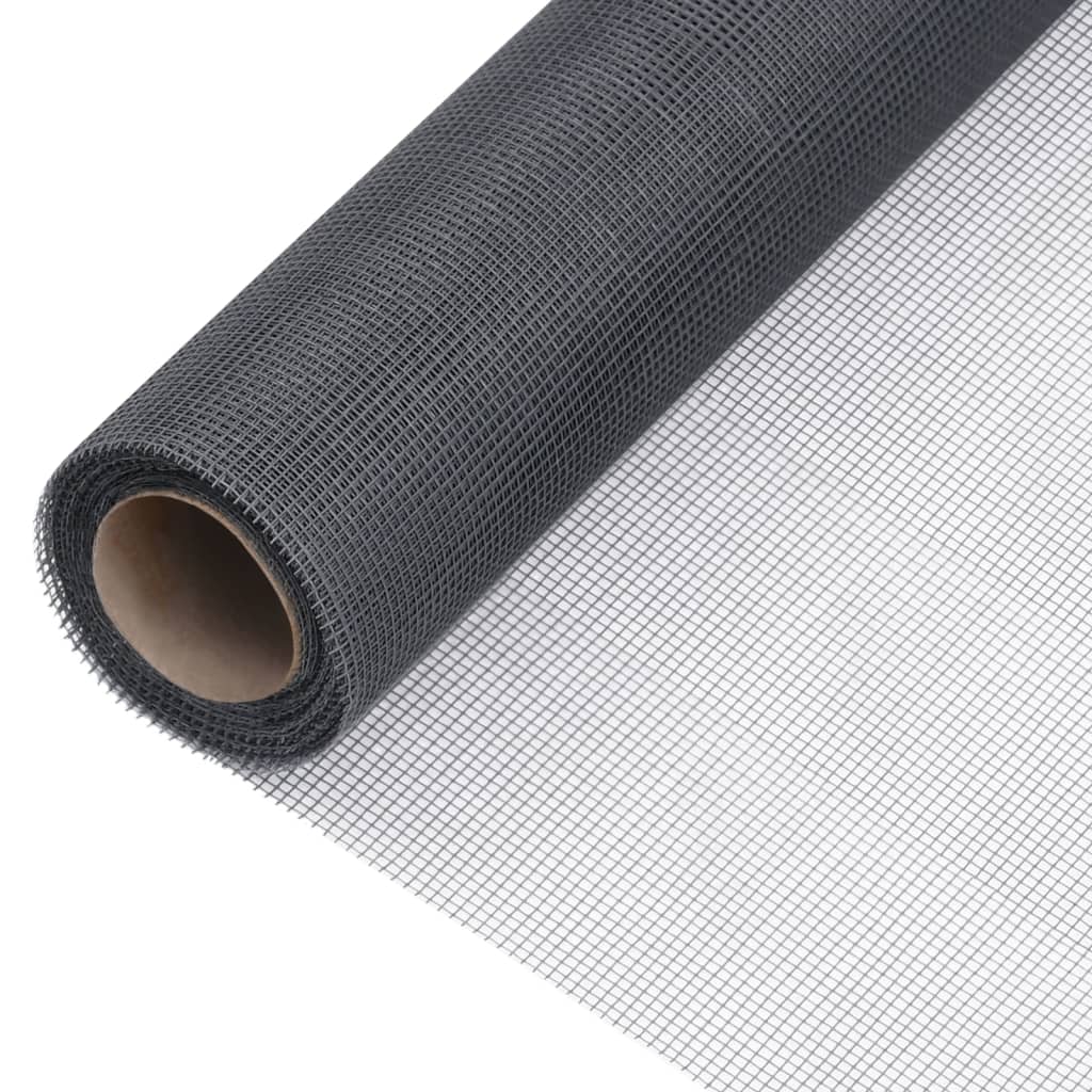 Mesh Screen Fiberglass 112x1000 cm Grey