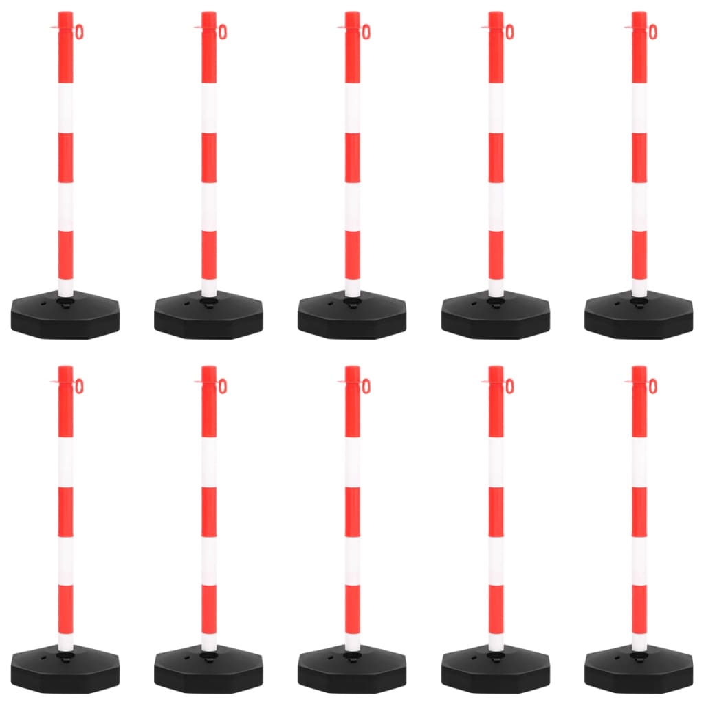 Chain Post Set with 10 m Plastic Chain