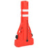 Folding Traffic Barrier Red 210x50x105 cm