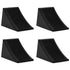 Wheel Chocks 4 pcs 16x9x9 cm Rubber