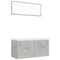 Bathroom Furniture Set Concrete Grey Engineered Wood