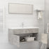 Bathroom Furniture Set Concrete Grey Engineered Wood