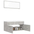 Bathroom Furniture Set Concrete Grey Engineered Wood