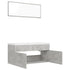 Bathroom Furniture Set Concrete Grey Engineered Wood