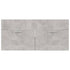 Bathroom Furniture Set Concrete Grey Engineered Wood