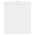Sink Cabinet with Built-in Basin White Engineered Wood