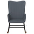 Rocking Chair Dark Grey Velvet