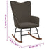 Rocking Chair Dark Grey Velvet