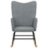 Rocking Chair Light Grey Fabric