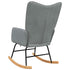 Rocking Chair Light Grey Fabric