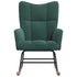 Rocking Chair Dark Green Velvet