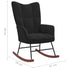 Rocking Chair Black Velvet