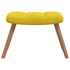 Rocking Chair with a Stool Mustard Yellow Velvet