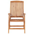 Reclining Garden Chairs with Cushions 6 pcs Solid Teak Wood