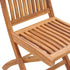 Folding Garden Chairs with Cushions 4 pcs Solid Teak Wood