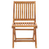 Folding Garden Chairs with Cushions 4 pcs Solid Teak Wood