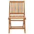 Folding Garden Chairs with Cushions 8 pcs Solid Teak Wood