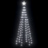 Christmas Cone Tree Cold White 100 LEDs Decoration 70x180 cm